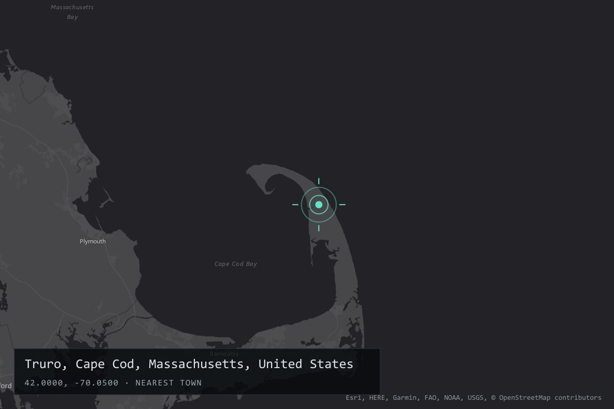 Where it happened: Truro, Cape Cod, Massachusetts, United States