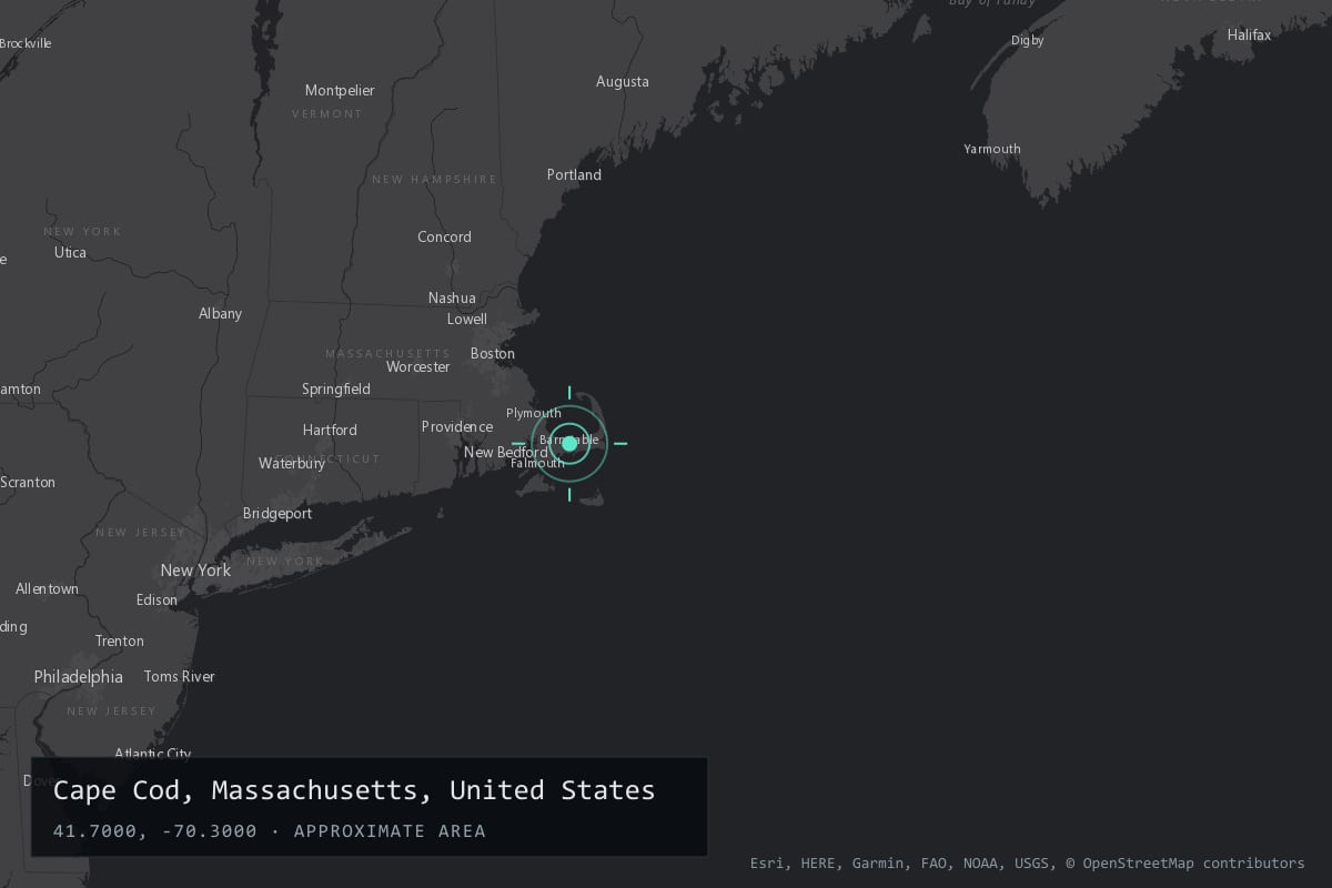 Where it happened: Cape Cod, Massachusetts, United States