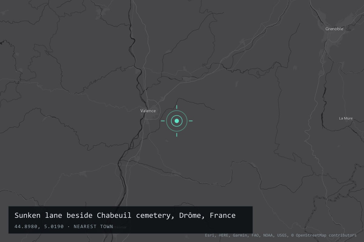 Case location: Chabeuil, Drôme, France. Map position is approximate.