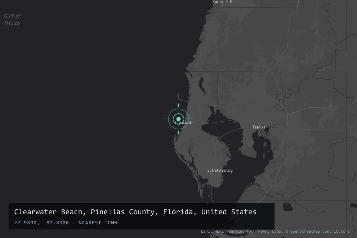 Where it happened: Clearwater Beach, Pinellas County, Florida, United States