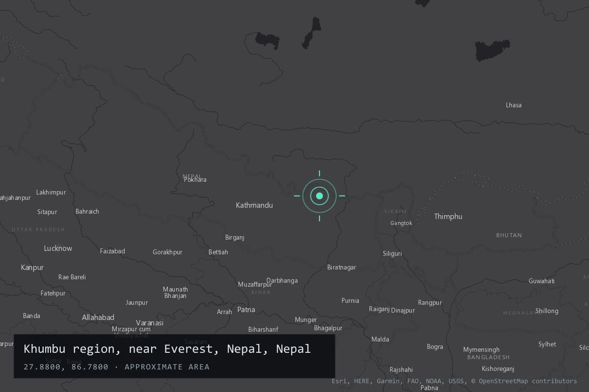 Where it happened: Khumbu region, near Everest, Nepal
