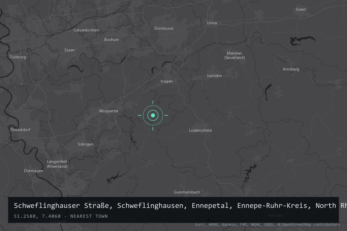 Where it happened: Schweflinghauser Straße, Schweflinghausen, Ennepetal, Ennepe-Ruhr-Kreis, North Rhine-Westphalia, Germany
