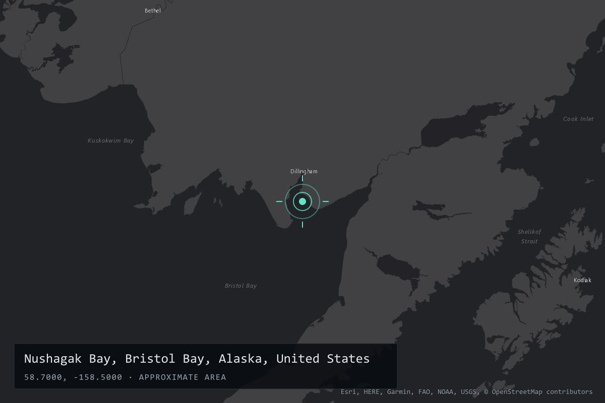 Where it happened: Nushagak Bay, Bristol Bay, Alaska, United States