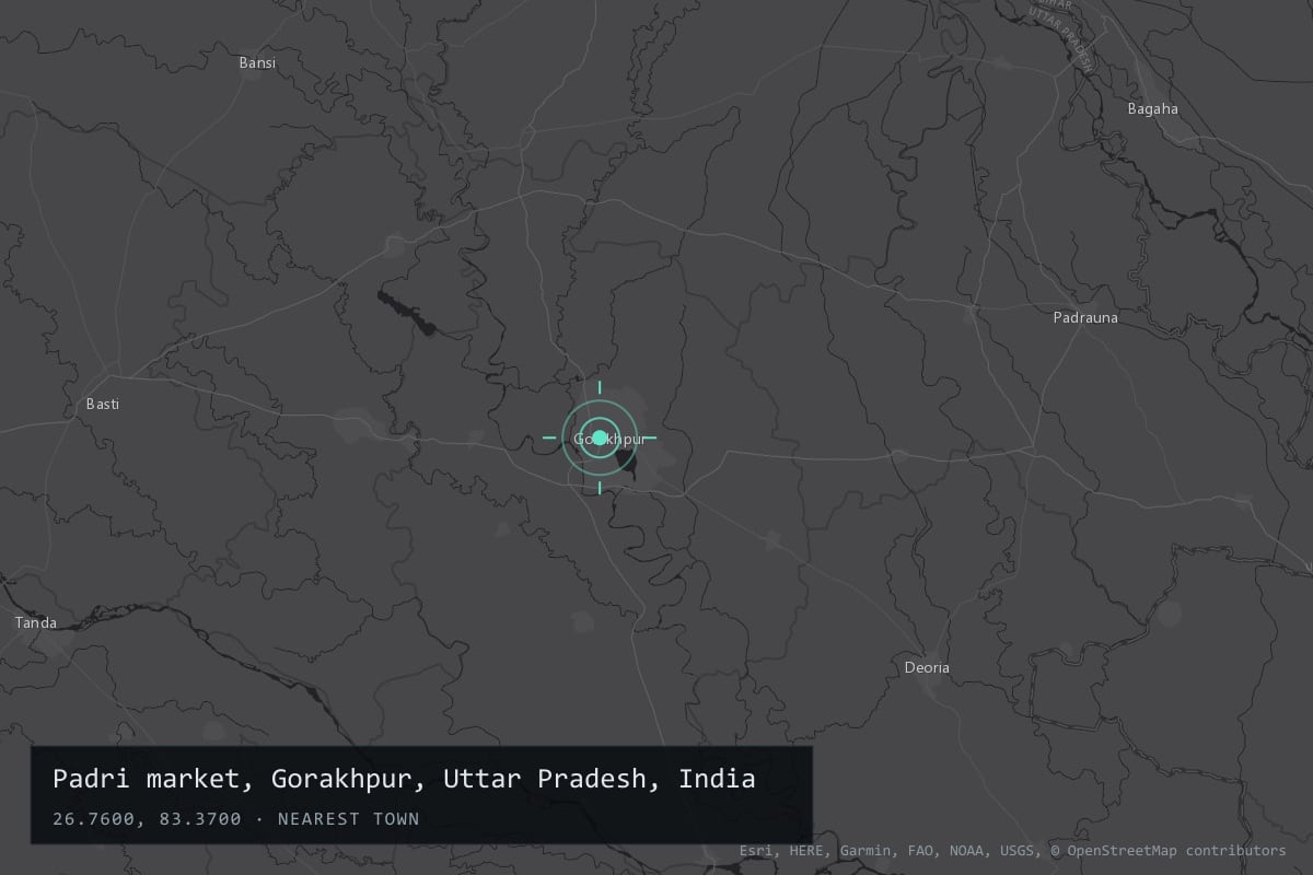 Where it happened: Padri market, Gorakhpur, Uttar Pradesh, India