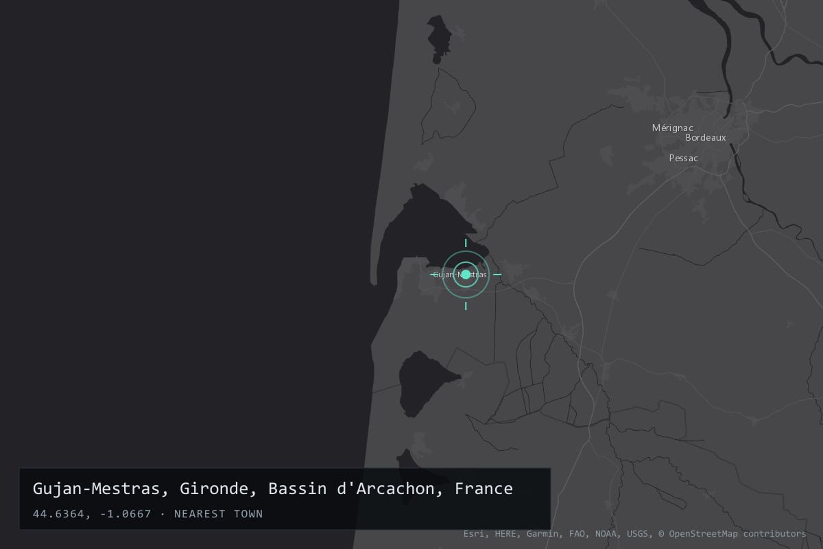 Where it happened: Gujan-Mestras, Gironde, Bassin d'Arcachon, France