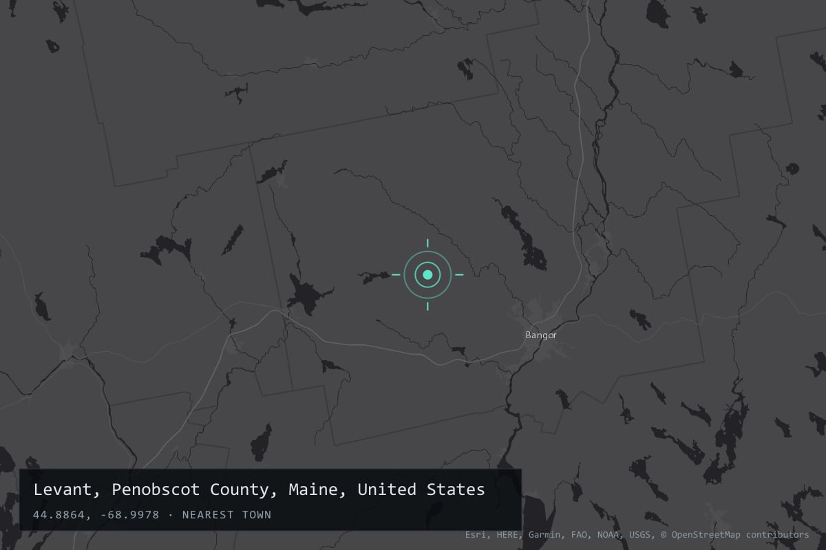 Where it happened: Levant, Penobscot County, Maine, United States