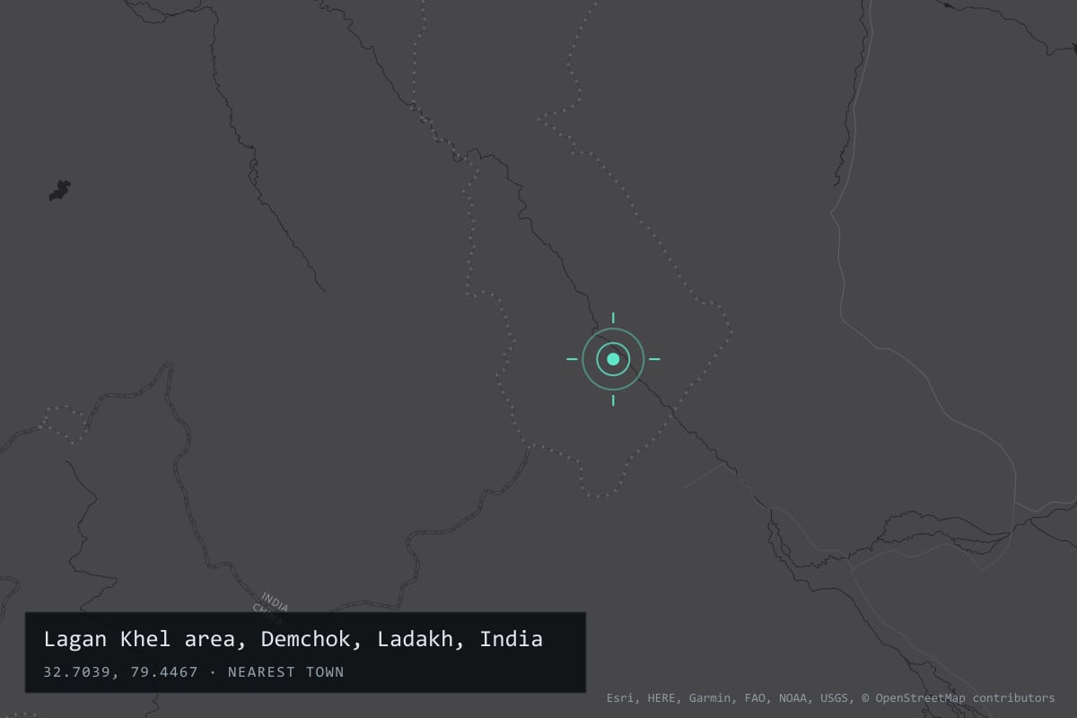 Where it happened: Lagan Khel area, Demchok, Ladakh, India