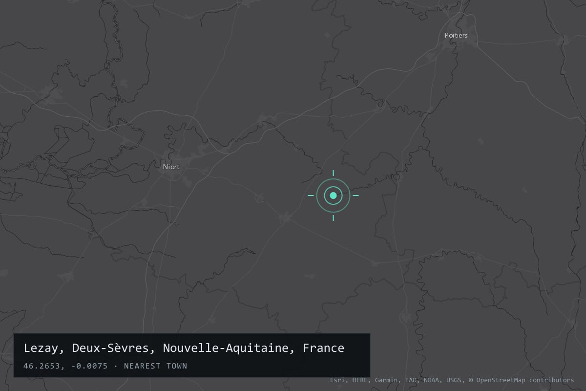 Where it happened: Lezay, Deux-Sèvres, Nouvelle-Aquitaine, France