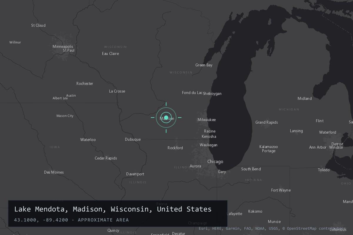 Where it happened: Lake Mendota, Madison, Wisconsin, United States