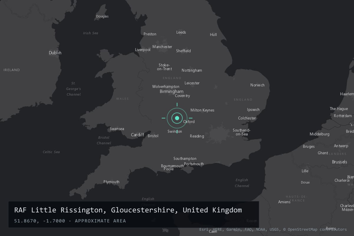 Where it happened: RAF Little Rissington, Gloucestershire, United Kingdom