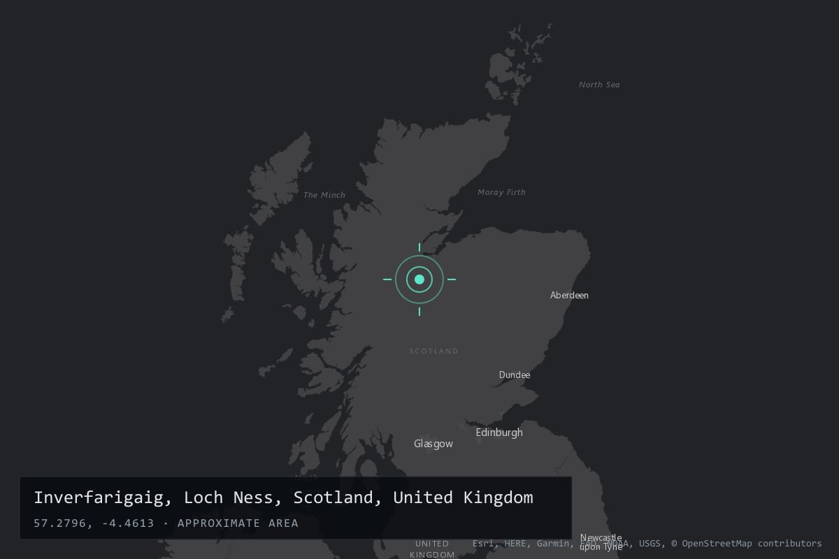 Where it happened: Inverfarigaig, Loch Ness, Scotland, United Kingdom