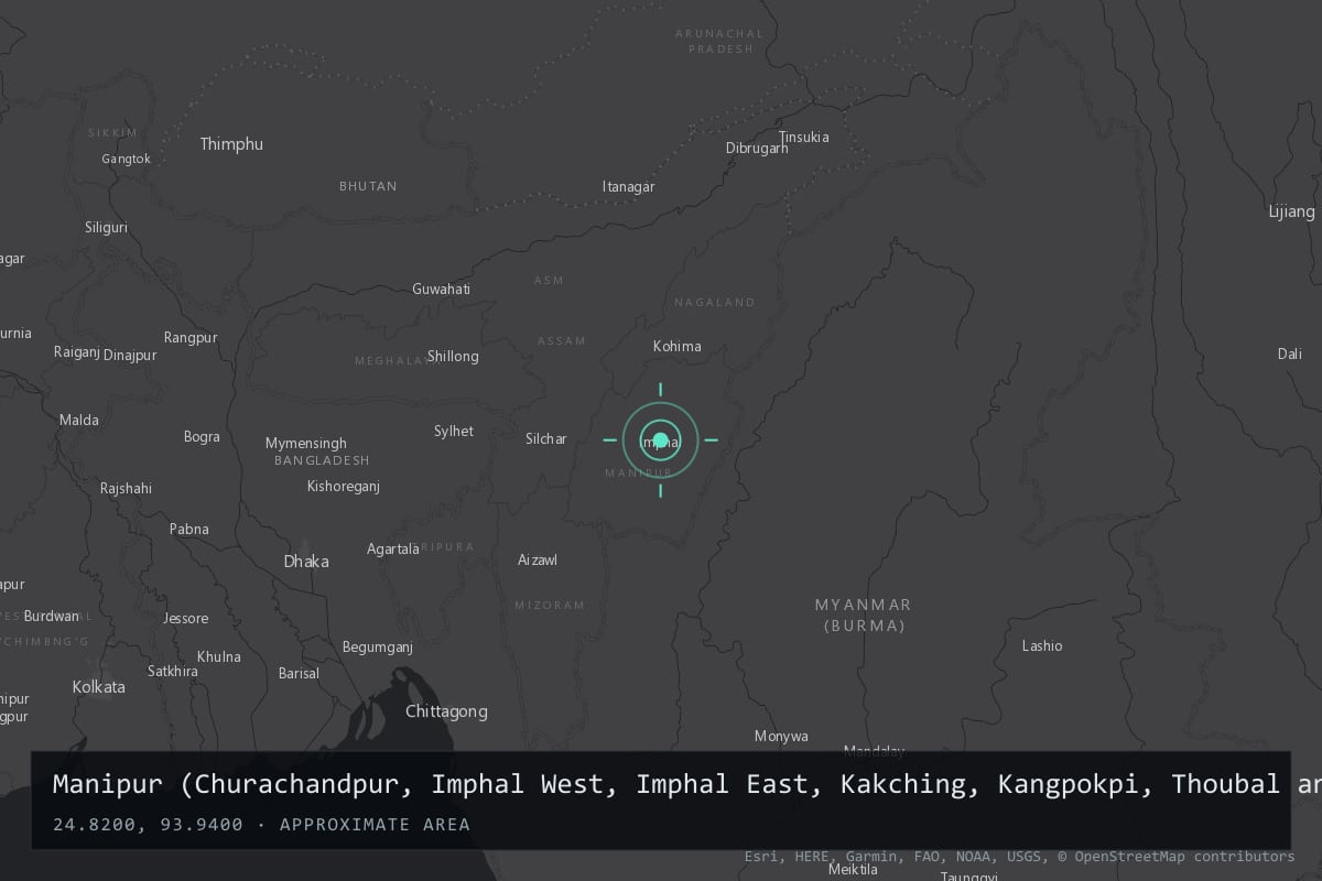 Where it happened: Manipur (Churachandpur, Imphal West, Imphal East, Kakching, Kangpokpi, Thoubal and Senapati districts), India