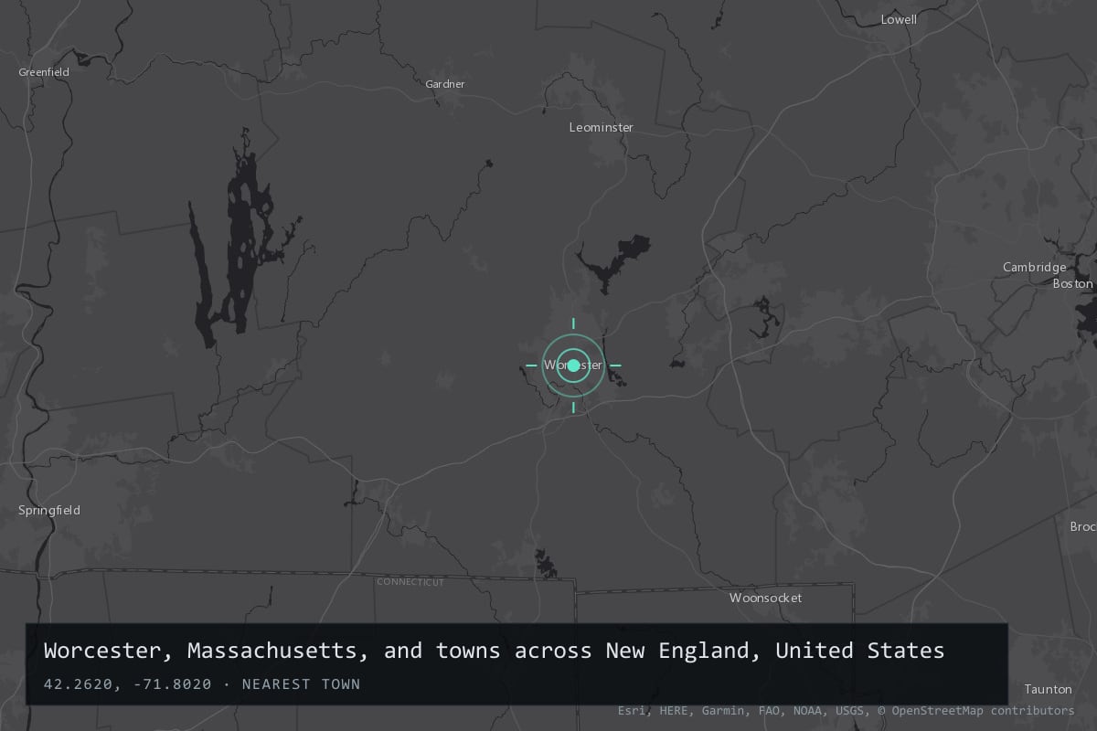 Where it happened: Worcester, Massachusetts, and towns across New England, United States