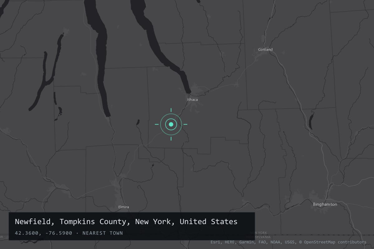 Where it happened: Newfield, Tompkins County, New York, United States