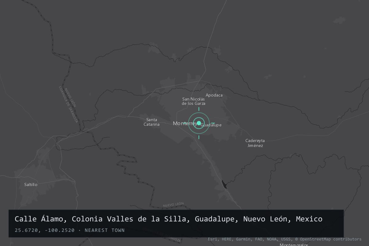 Where it happened: Calle Álamo, Colonia Valles de la Silla, Guadalupe, Nuevo León, Mexico