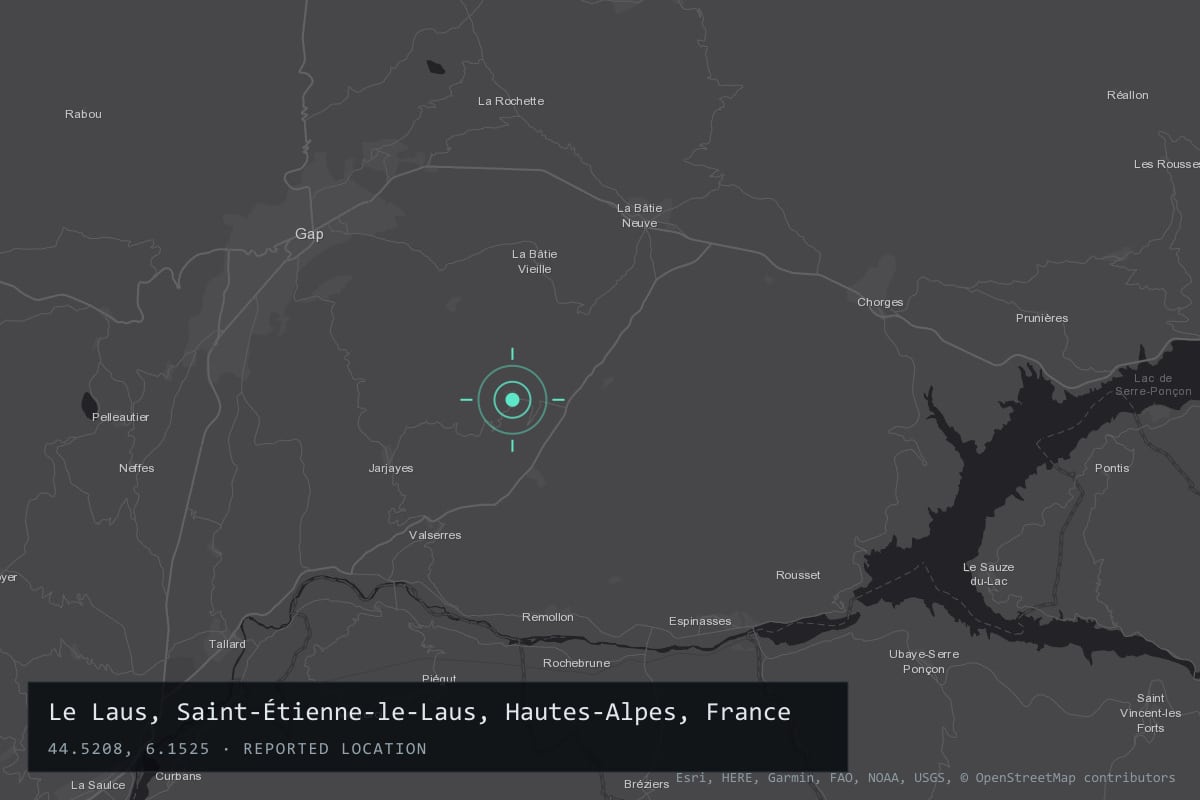 Where it happened: Le Laus, Saint-Étienne-le-Laus, Hautes-Alpes, France
