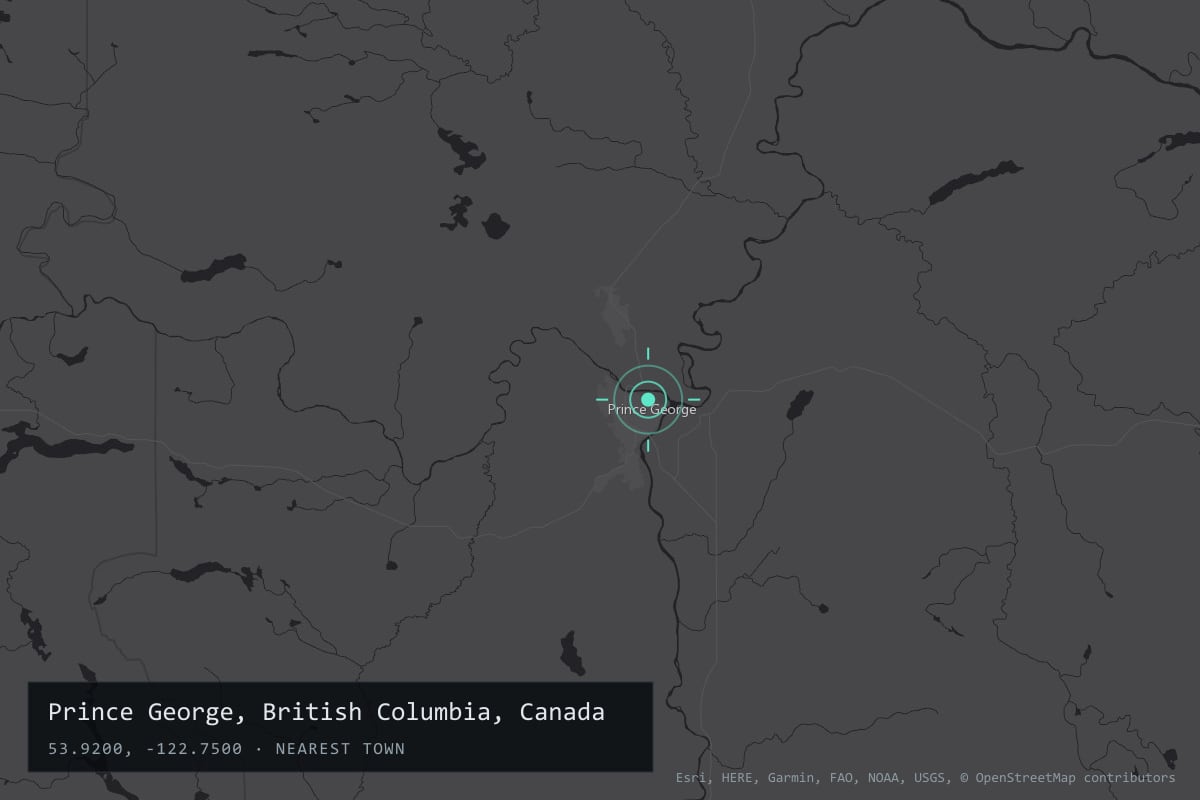 Where it happened: Prince George, British Columbia, Canada