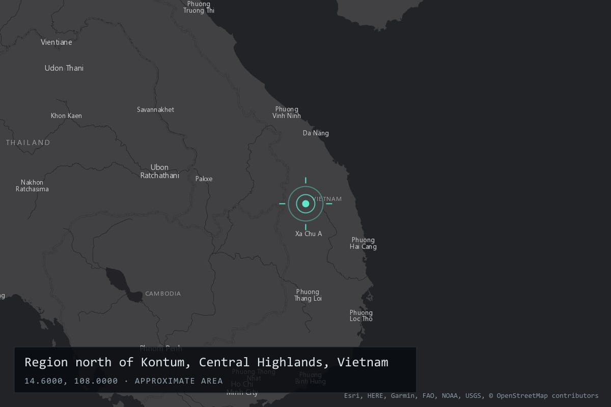 Where it happened: Region north of Kontum, Central Highlands, Vietnam