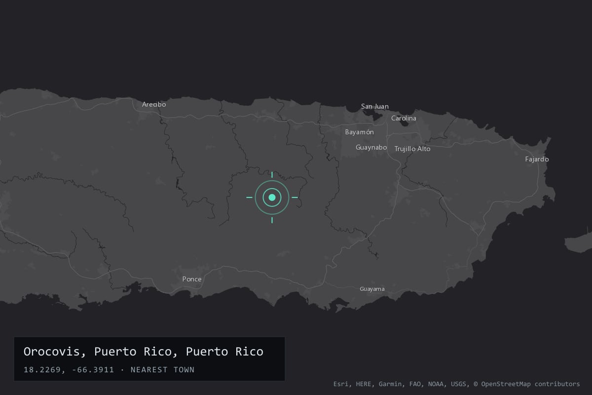 Where it happened: Orocovis, Puerto Rico, Puerto Rico