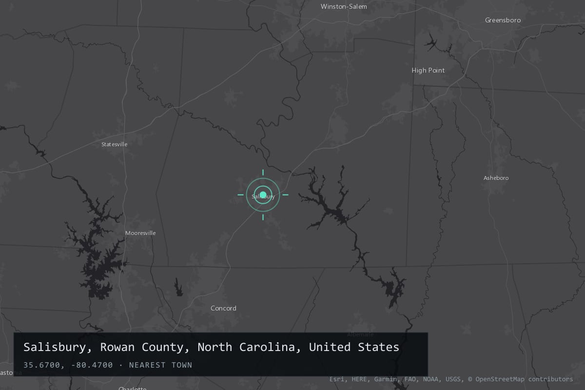 Where it happened: Salisbury, Rowan County, North Carolina, United States