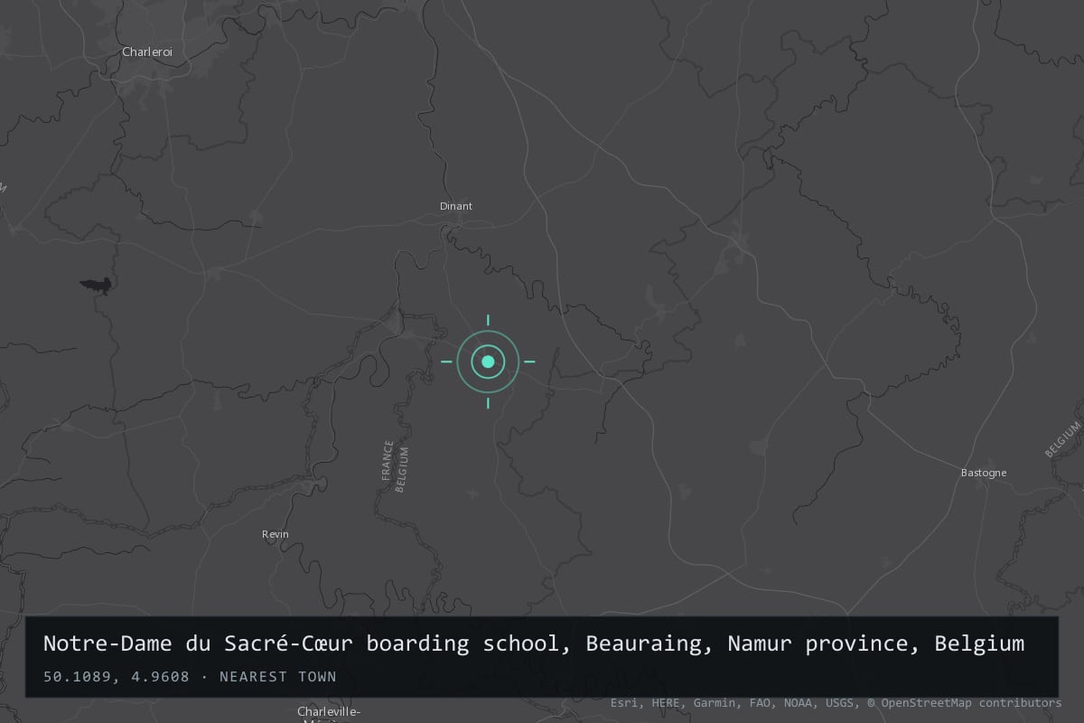 Where it happened: Notre-Dame du Sacré-Cœur boarding school, Beauraing, Namur province, Belgium