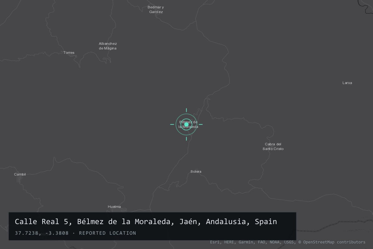 Where it happened: Calle Real 5, Bélmez de la Moraleda, Jaén, Andalusia, Spain