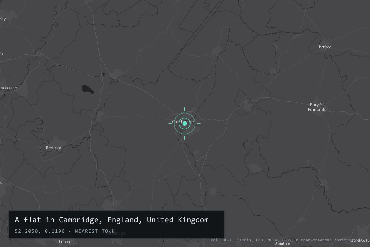 Where it happened: A flat in Cambridge, England, United Kingdom
