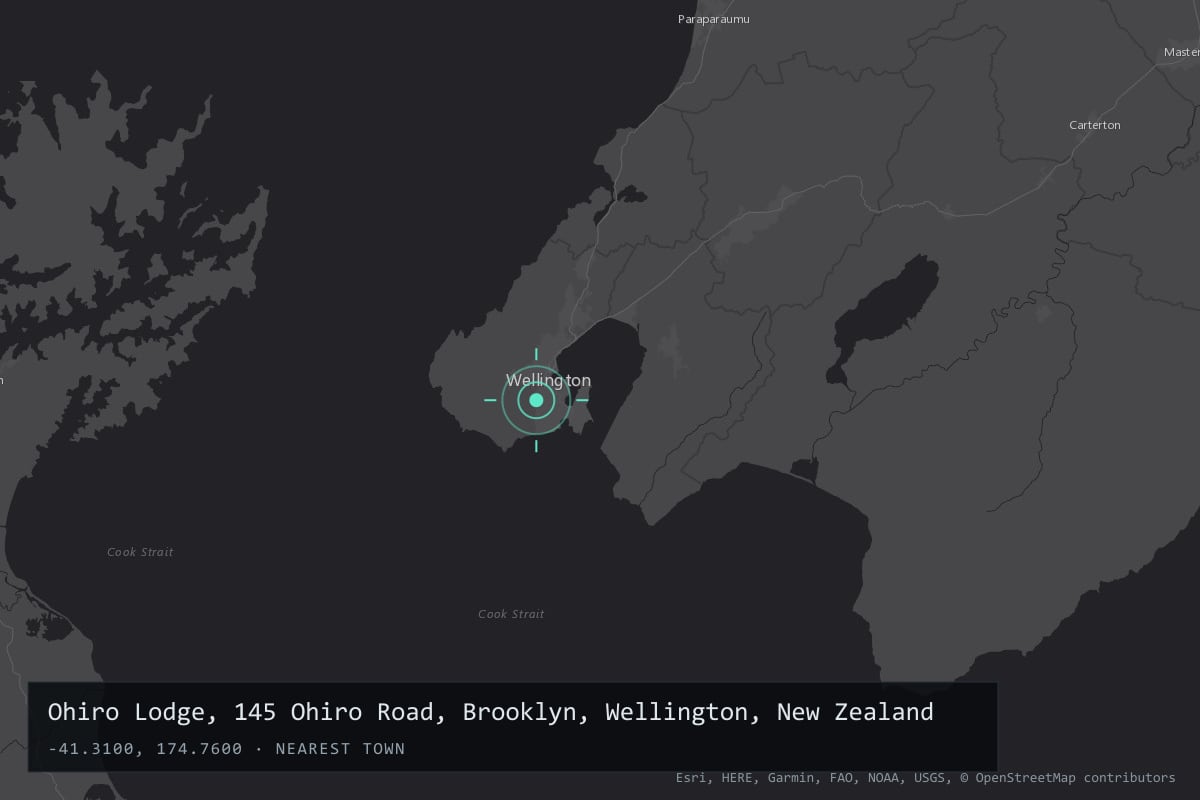 Where it happened: Ohiro Lodge, 145 Ohiro Road, Brooklyn, Wellington, New Zealand