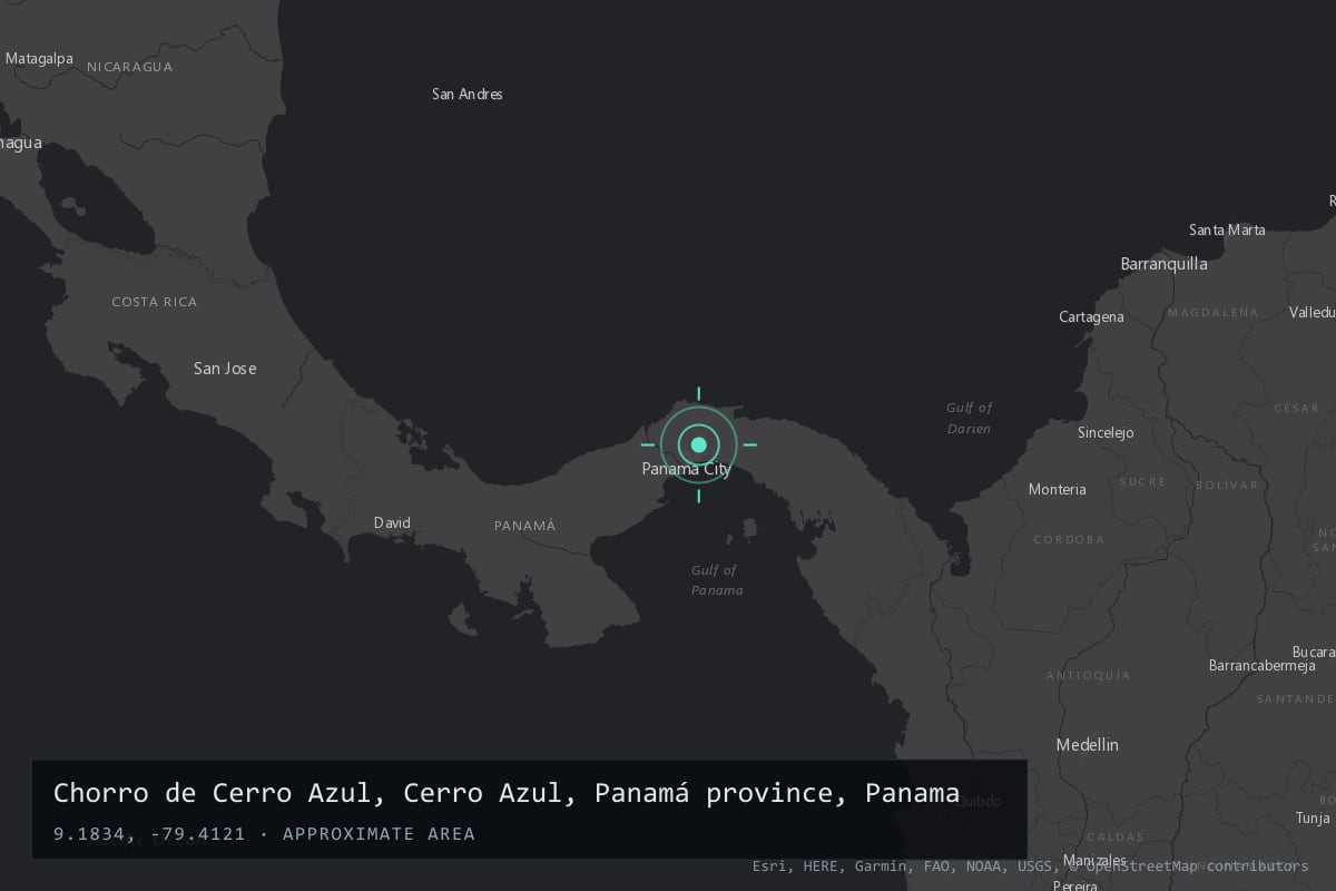 Where it happened: Chorro de Cerro Azul, Cerro Azul, Panamá province, Panama