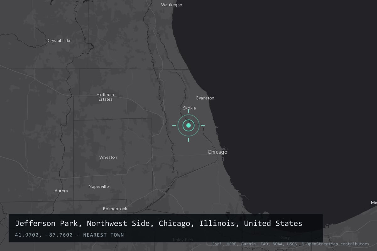 Where it happened: Jefferson Park, Northwest Side, Chicago, Illinois, United States