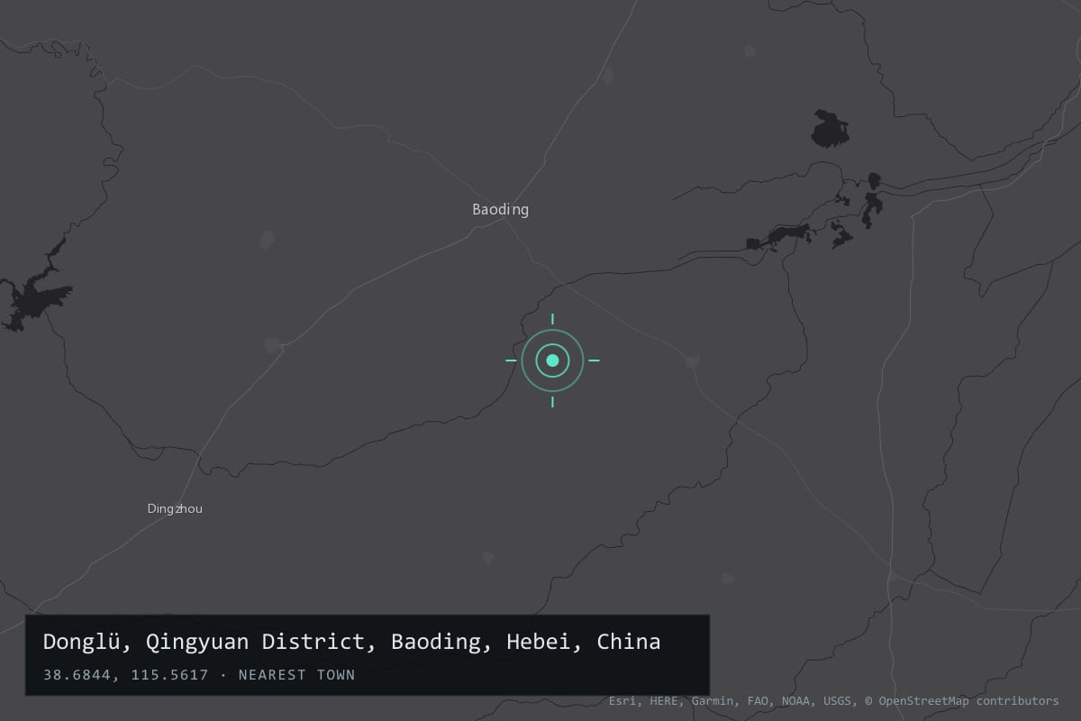 Where it happened: Donglü, Qingyuan District, Baoding, Hebei, China