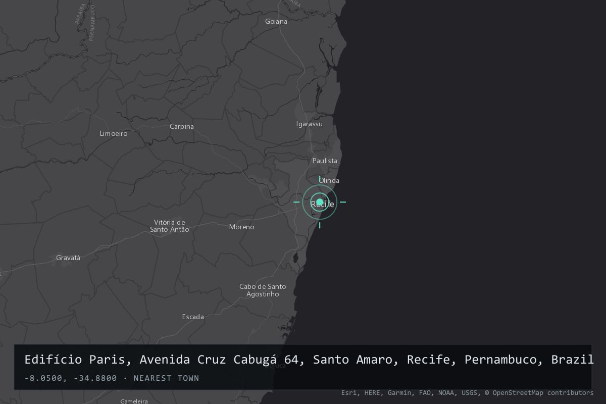 Where it happened: Edifício Paris, Avenida Cruz Cabugá 64, Santo Amaro, Recife, Pernambuco, Brazil