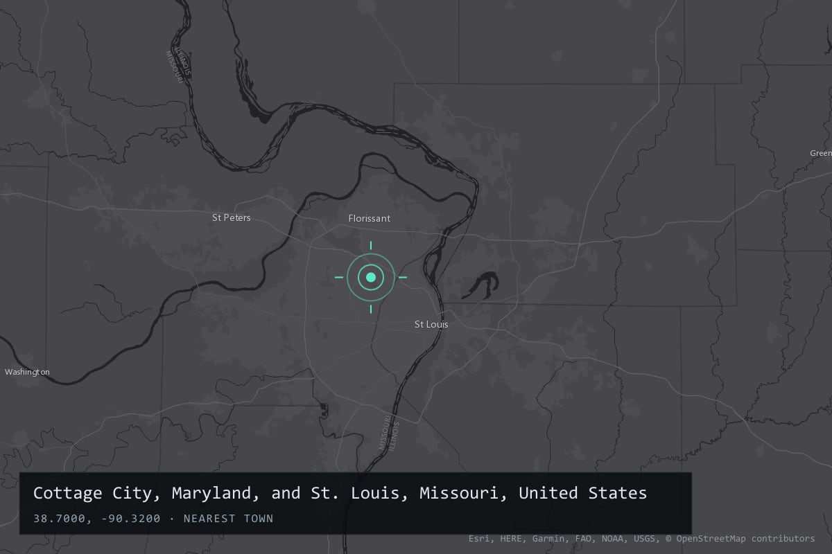 Where it happened: Cottage City, Maryland, and St. Louis, Missouri, United States