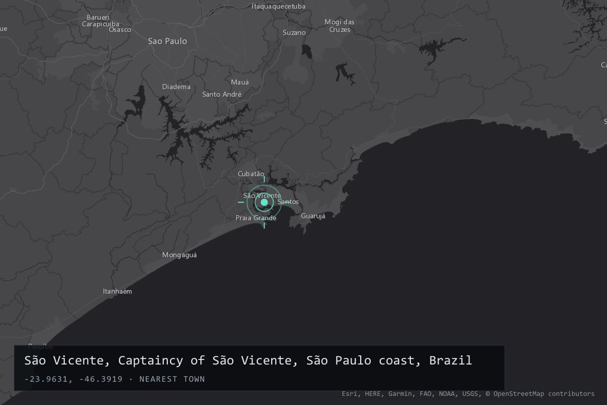 Where it happened: São Vicente, Captaincy of São Vicente, São Paulo coast, Brazil