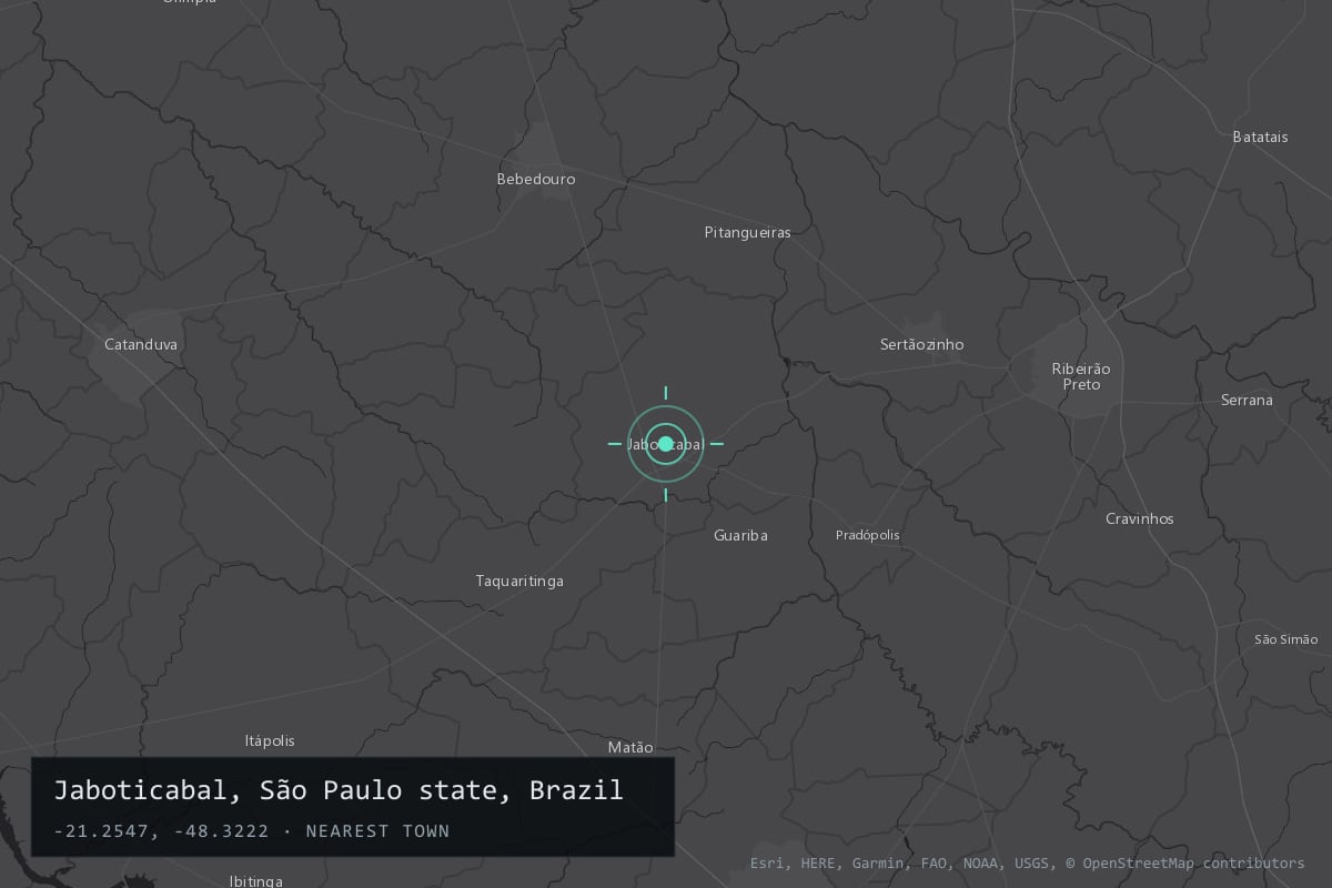 Where it happened: Jaboticabal, São Paulo state, Brazil