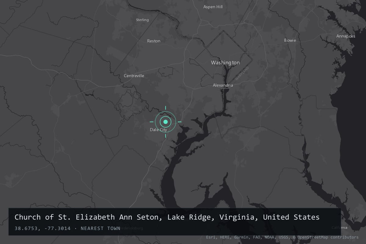 Where it happened: Church of St. Elizabeth Ann Seton, Lake Ridge, Virginia, United States