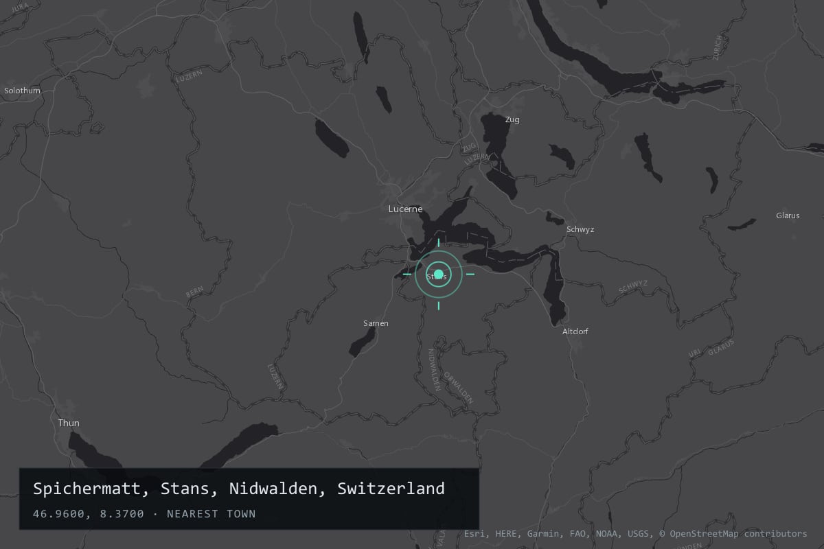 Where it happened: Spichermatt, Stans, Nidwalden, Switzerland