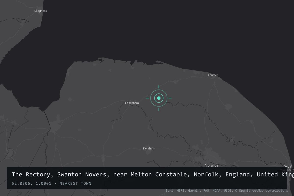 Where it happened: The Rectory, Swanton Novers, near Melton Constable, Norfolk, England, United Kingdom