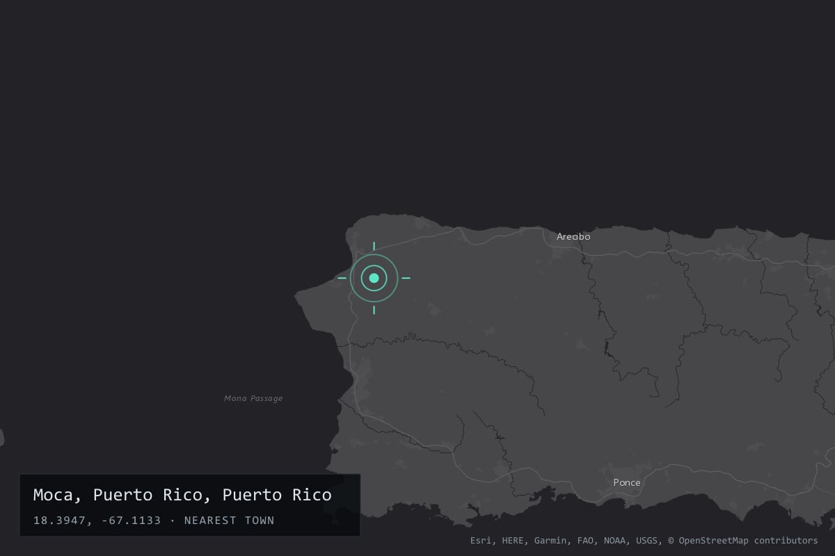 Where it happened: Moca, Puerto Rico, Puerto Rico
