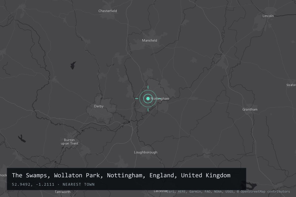 Where it happened: The Swamps, Wollaton Park, Nottingham, England, United Kingdom