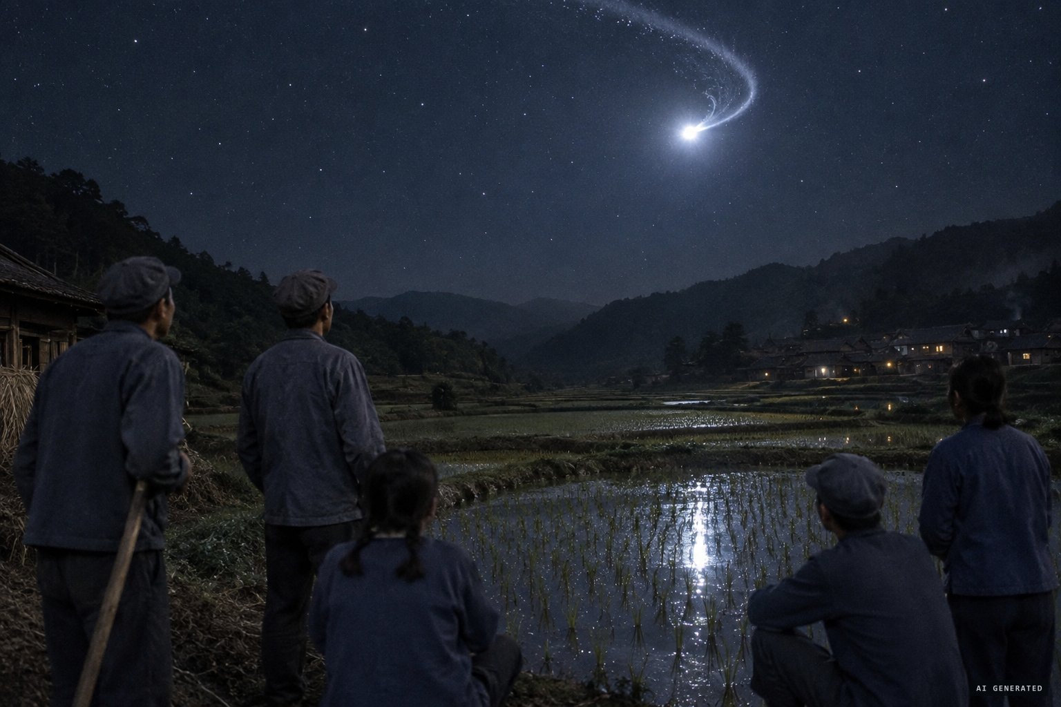 Guizhou peasants see the star sprout a tail