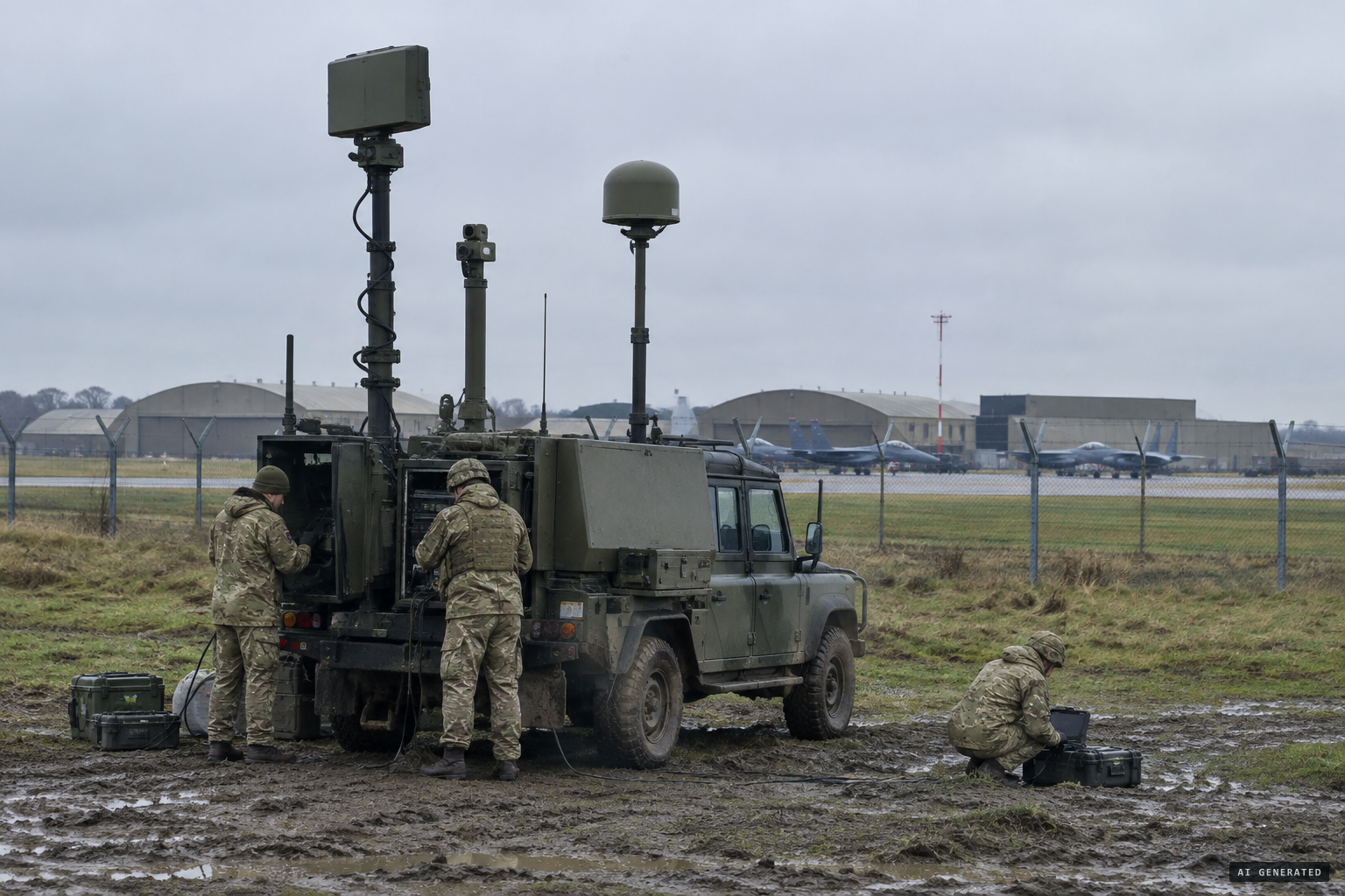 About 60 British troops deploy with counter-drone systems including ORCUS