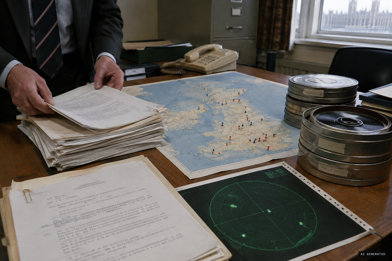 Over 30 reports reach the MoD and the radar tapes are impounded