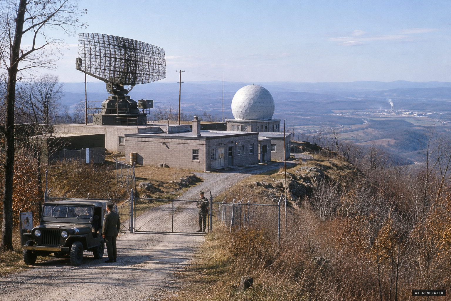 Lake City Air Force Station on Cross Mountain, watching the skies over Oak Ridge