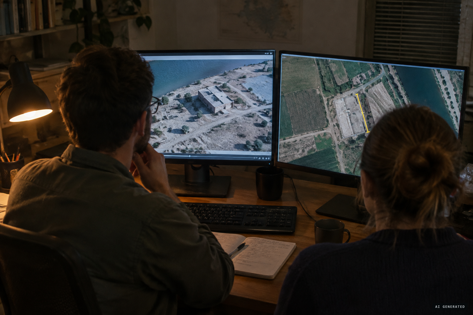Bellingcat matches the footage to Google Earth imagery northeast of Deir ez-Zor