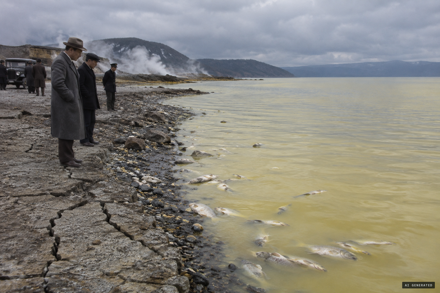 After the 1938 Kussharo earthquake, sulphur turned the lake acidic and almost all the fish died