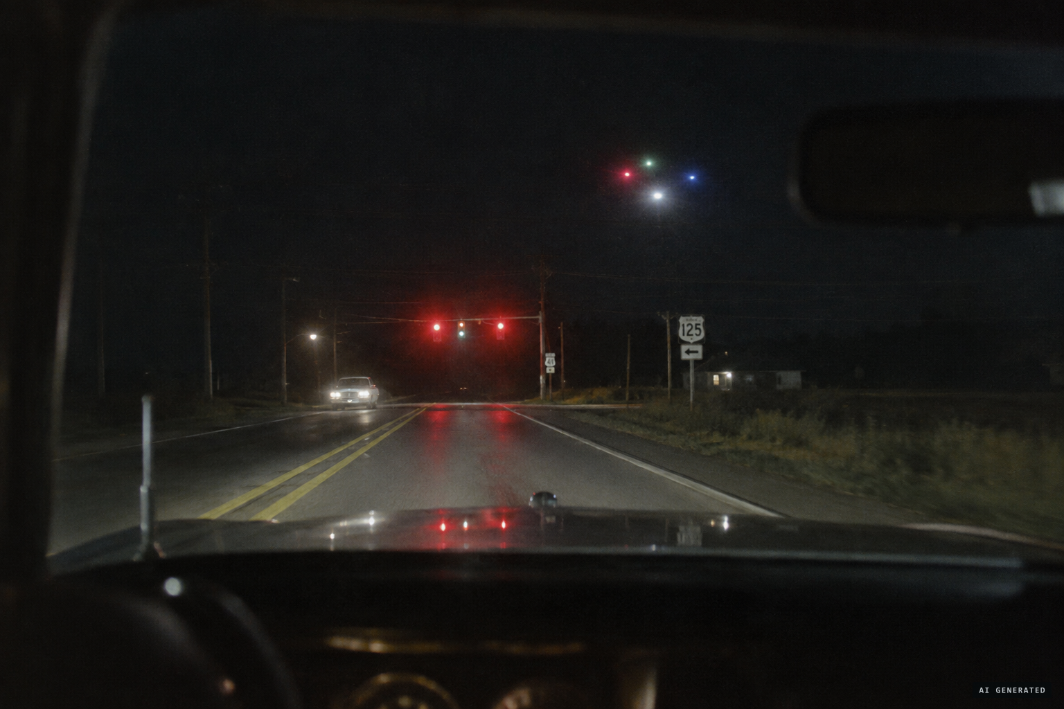 Deputies Blanton and Crawford see the lights hanging about 200 feet above the ground