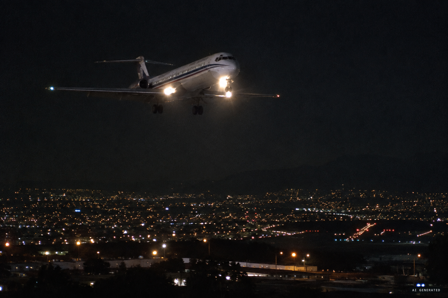 Aeroméxico Flight 129 descending toward Mexico City