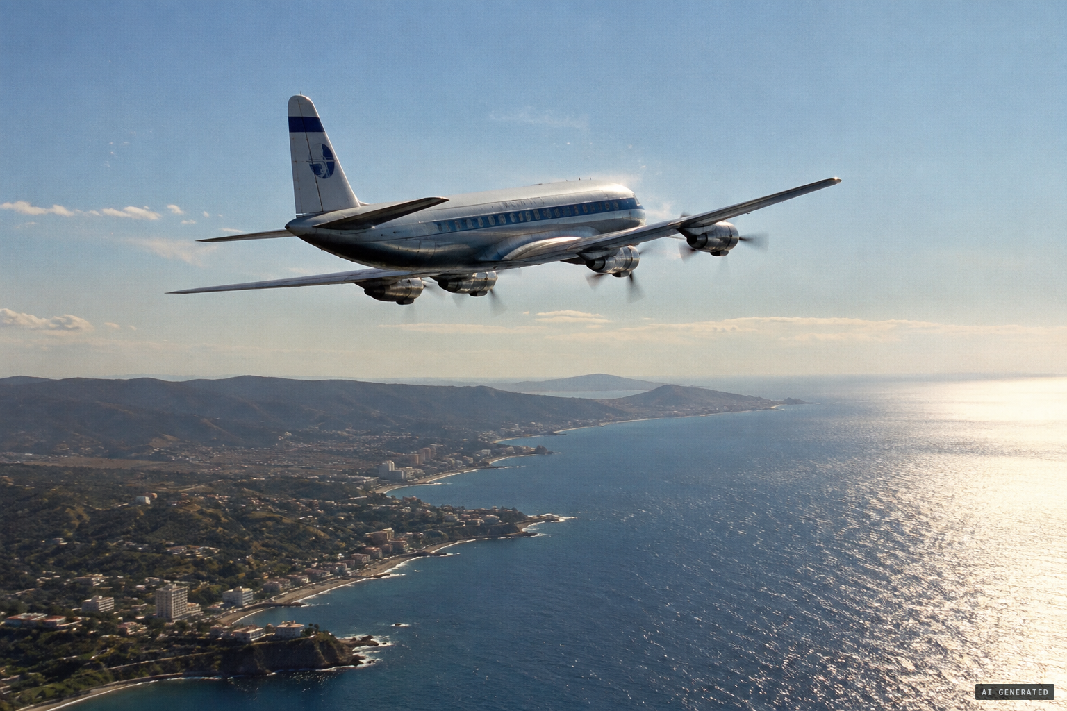 The British charter aircraft heading home to England