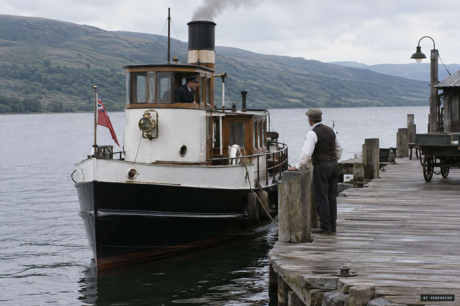 Ferry skippers hail the piermaster: "Seen the salamander today?"